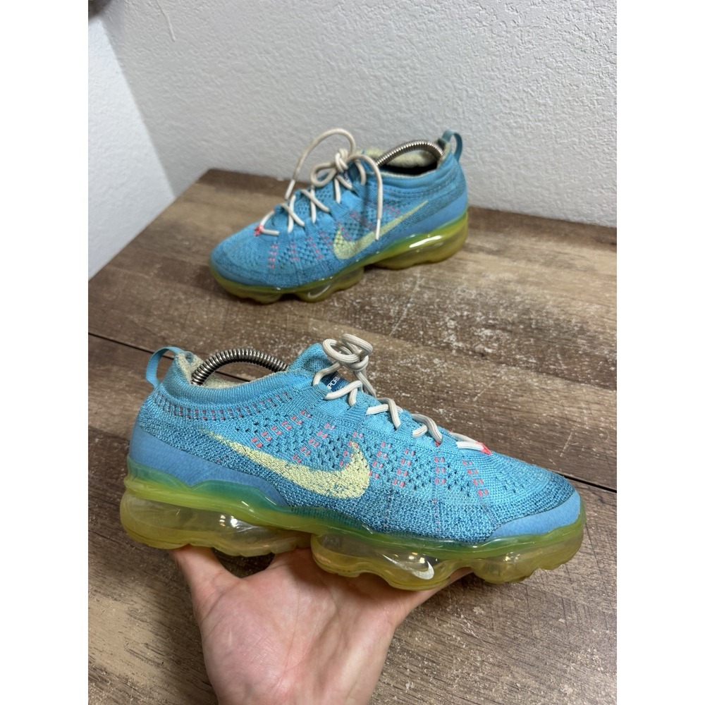 Nike Air VaporMax 2023 Flyknit Men's Sz 8 Low Top Sneakers Baltic Blue Shoes
